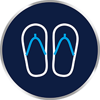 Soha ne menjen mezítláb közös zuhanyzókba és öltözőkbe